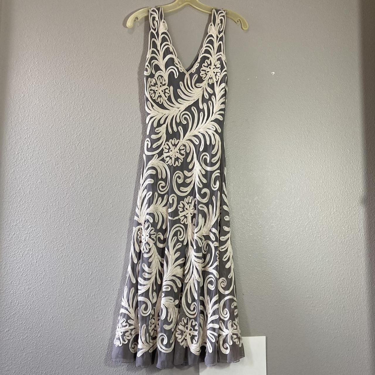 Product Image 1 - Gray dress with cream banding