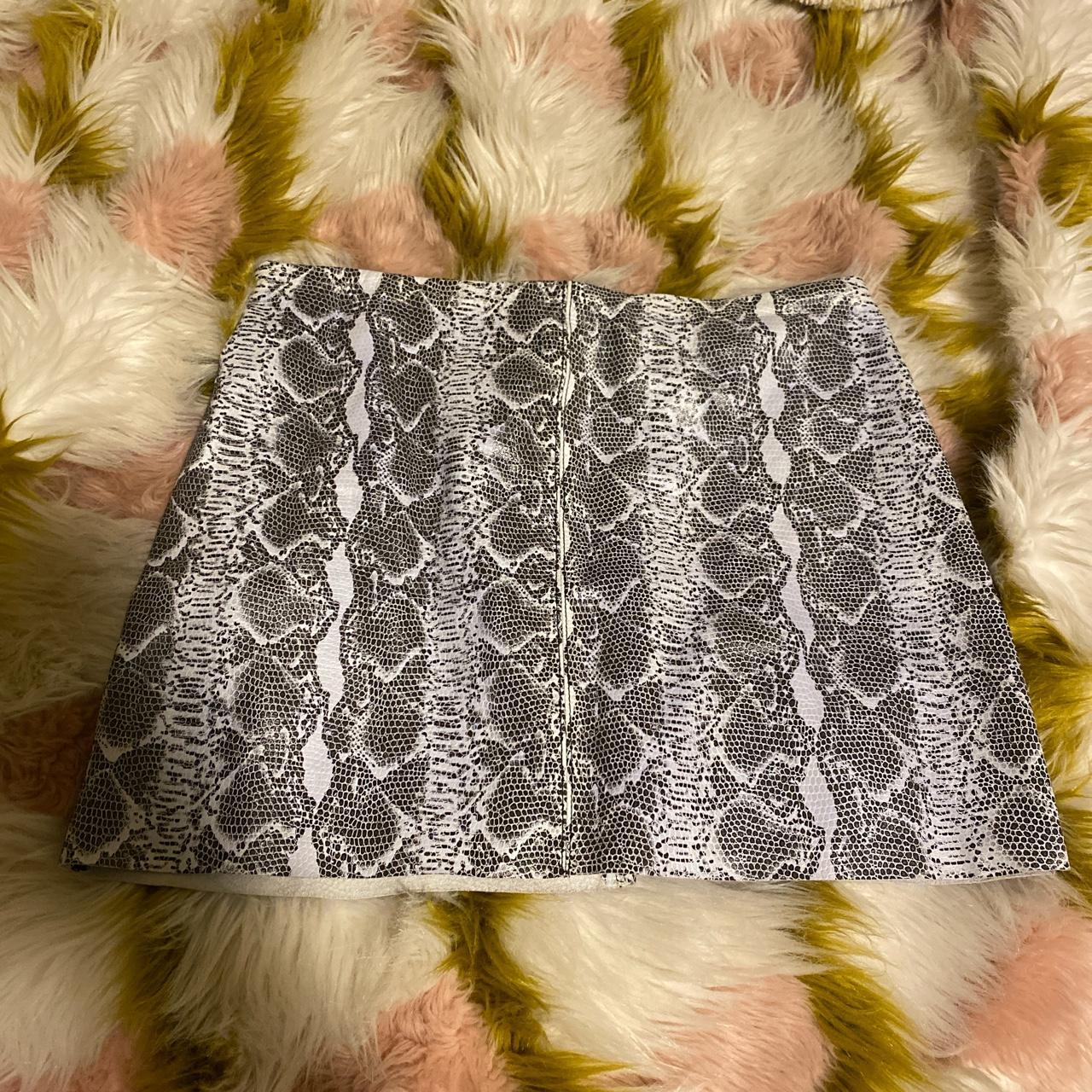 Alice and olivia snake print cheap skirt