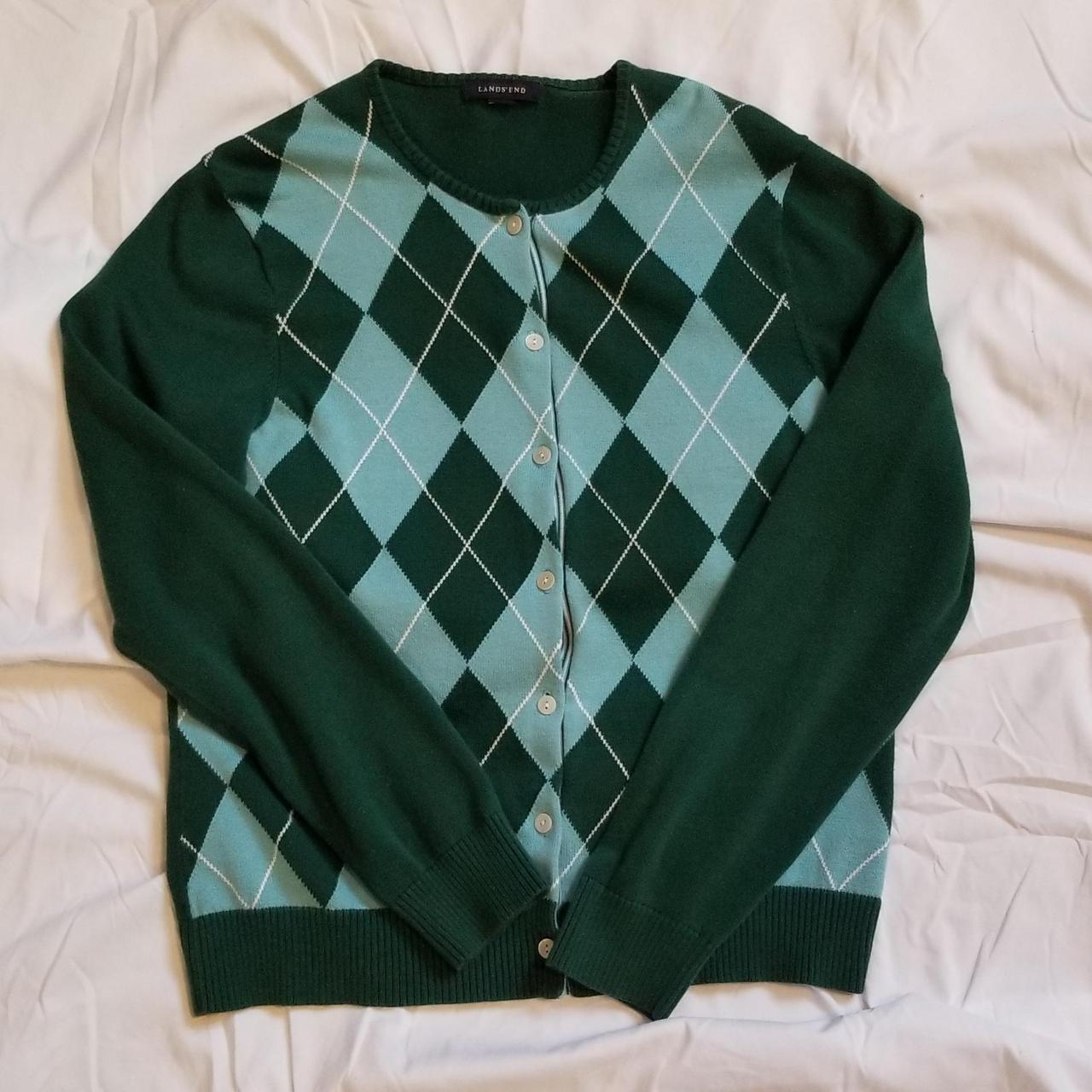Lands' End Women's Multi Cardigan Depop