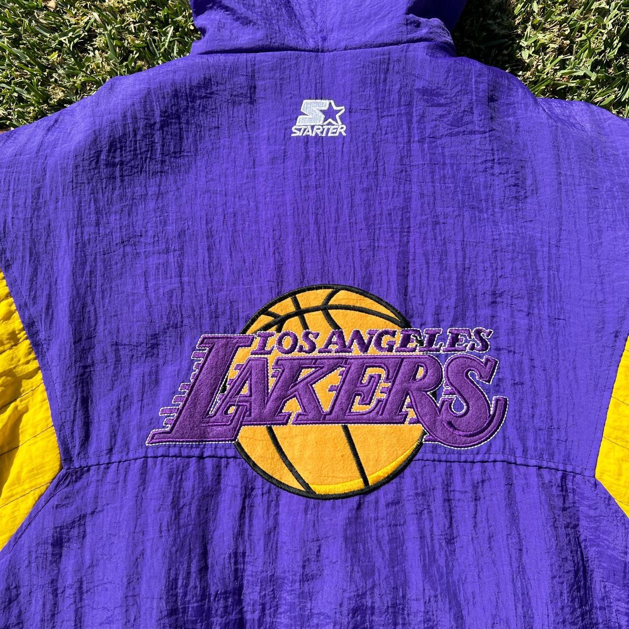 Vintage Lakers jacket leather suede NBA G-iii by - Depop