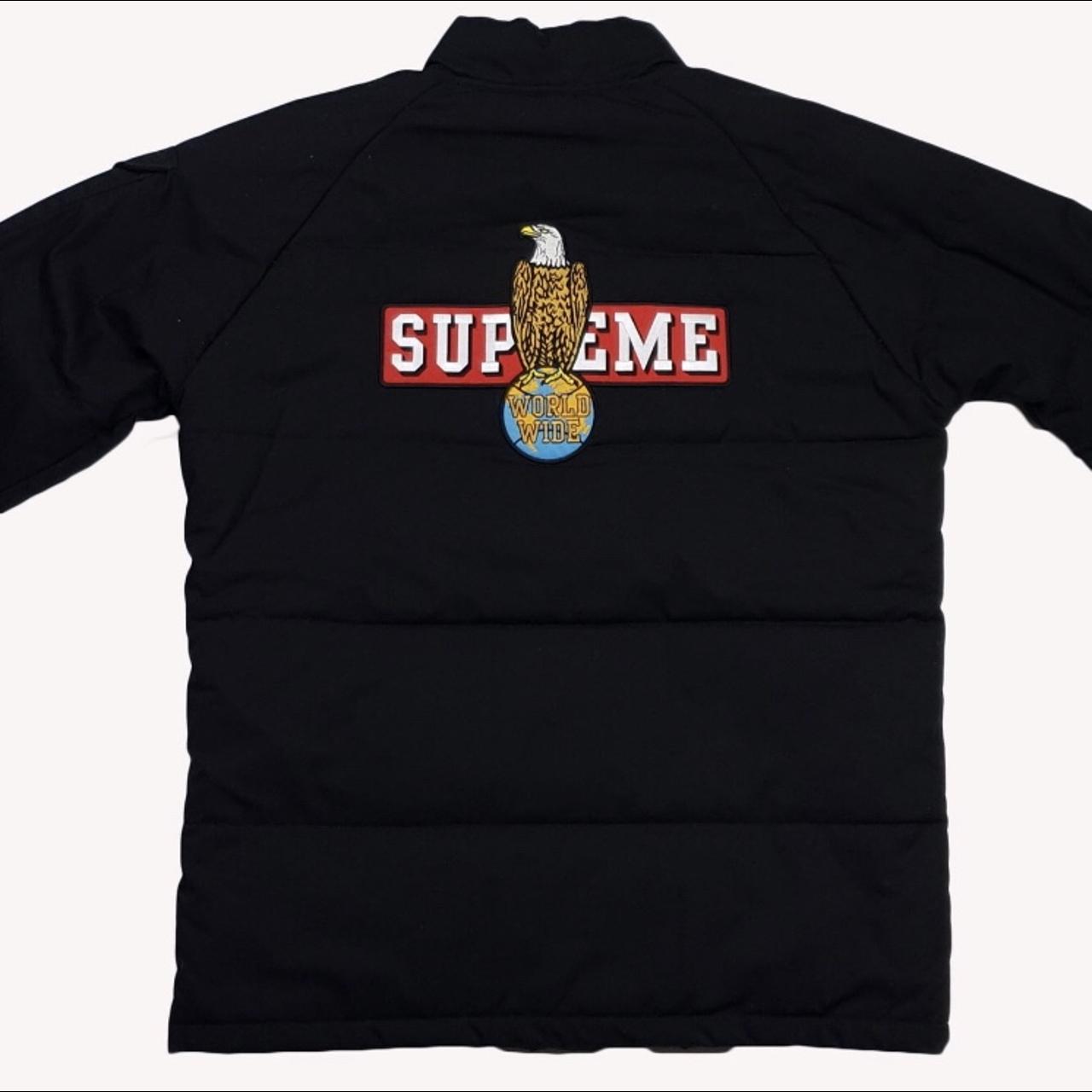 Supreme mechanics puffy on sale jacket