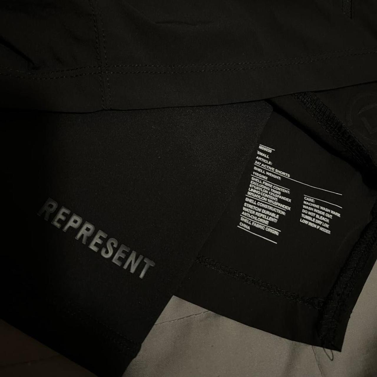 Represent Men's Black Shorts | Depop