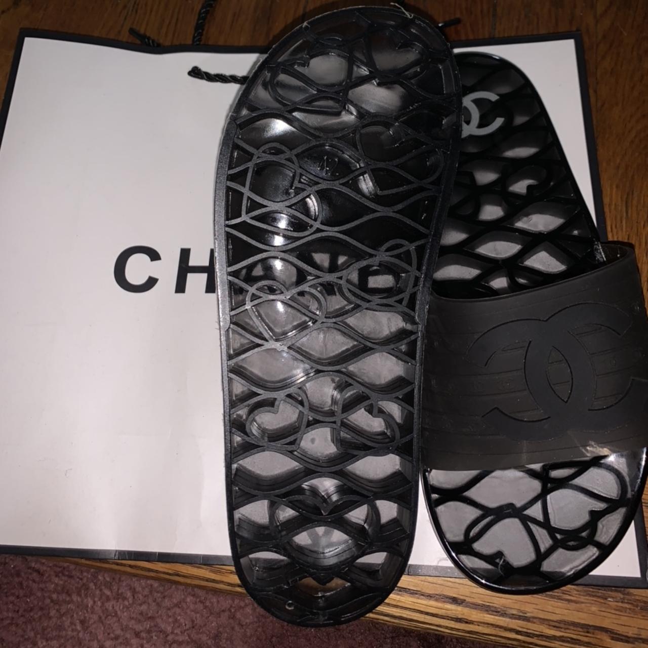Dad sandals cloth sandal Chanel Black size 39.5 EU in Cloth - 31664817