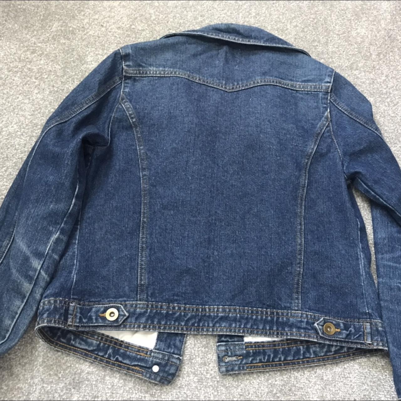 Indigo denim jacket. Four functional pockets. late... - Depop