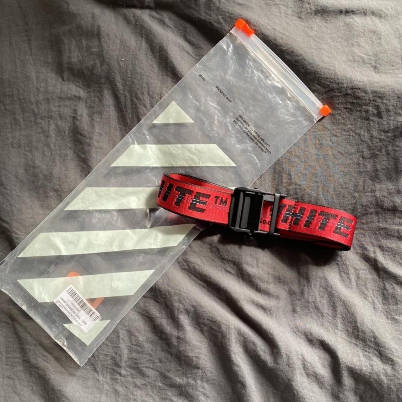 OFF-WHITE Industrial Belt in Red & Black