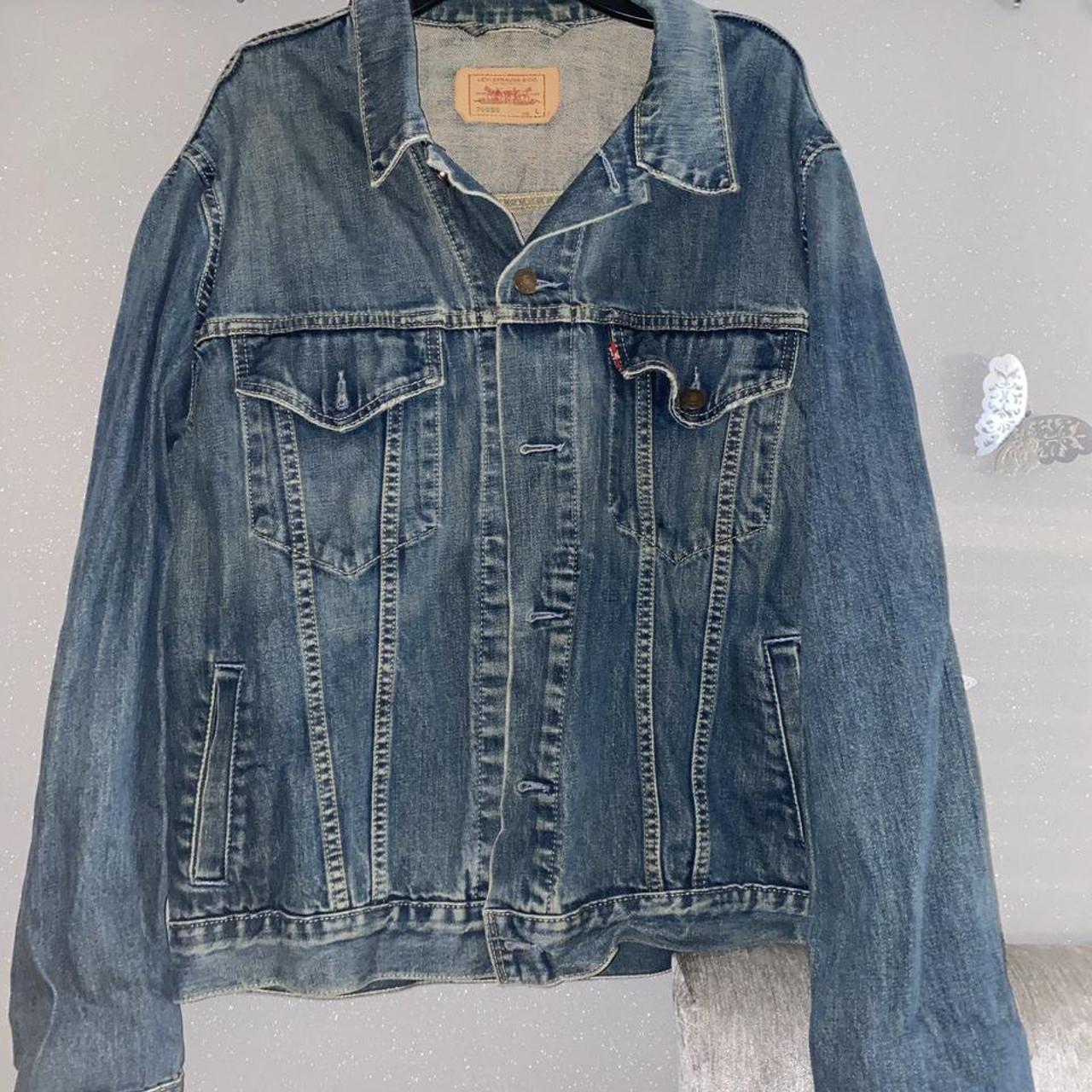 Authentic Levi Denim Jacket - Large - Depop