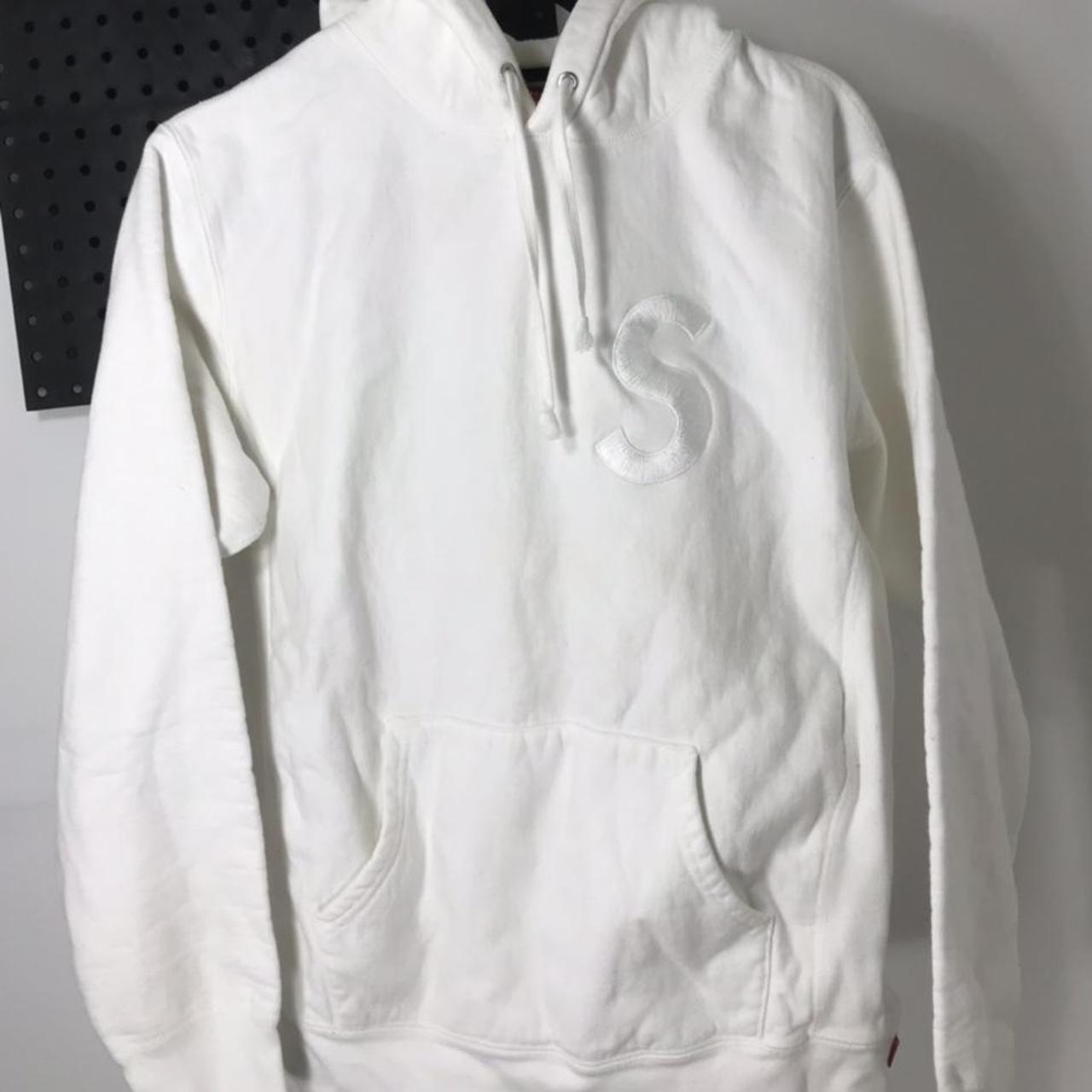 Supreme s 2024 logo hoodie fw18