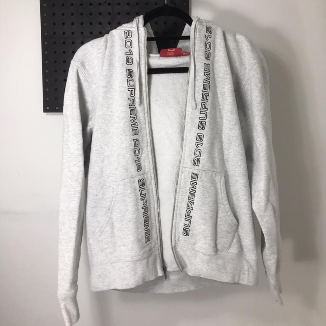 Supreme Topline Zip Up Sweatshirt , SS19 , Size: Small...