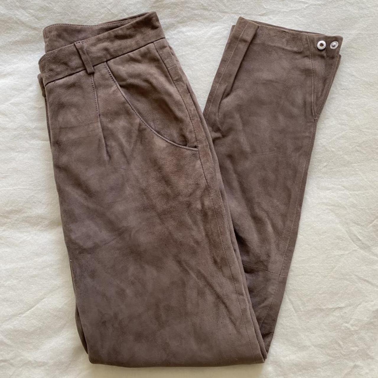 Eleventy Women's Tan and Brown Trousers