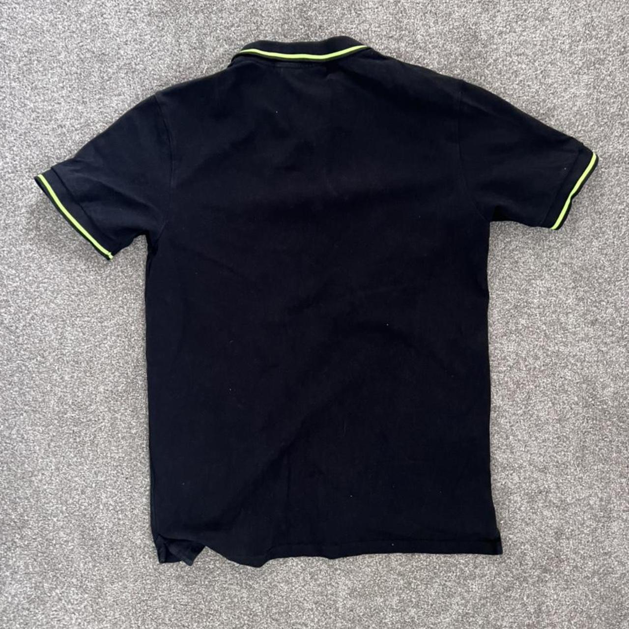 Trapstar Men's Black and Yellow Polo-shirts | Depop