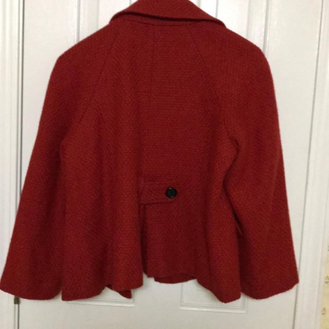 Women's Red and Black Coat (4)