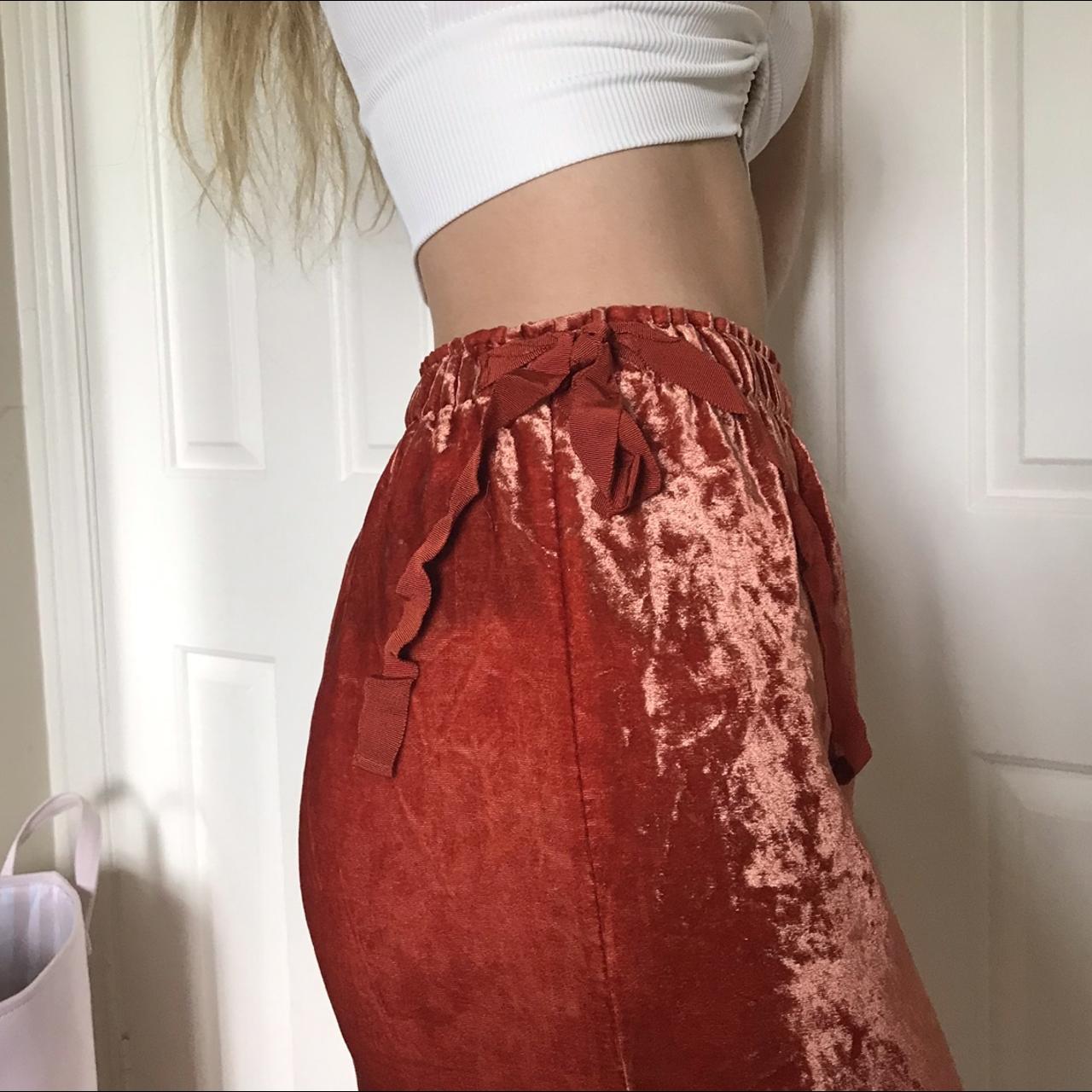 Cute red 2024 velvet skirts