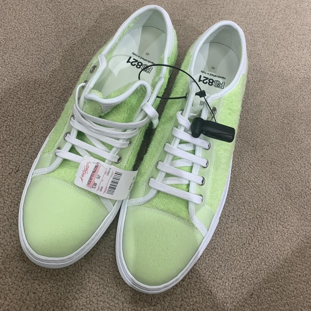Alexander Wang Men's Green and White Trainers