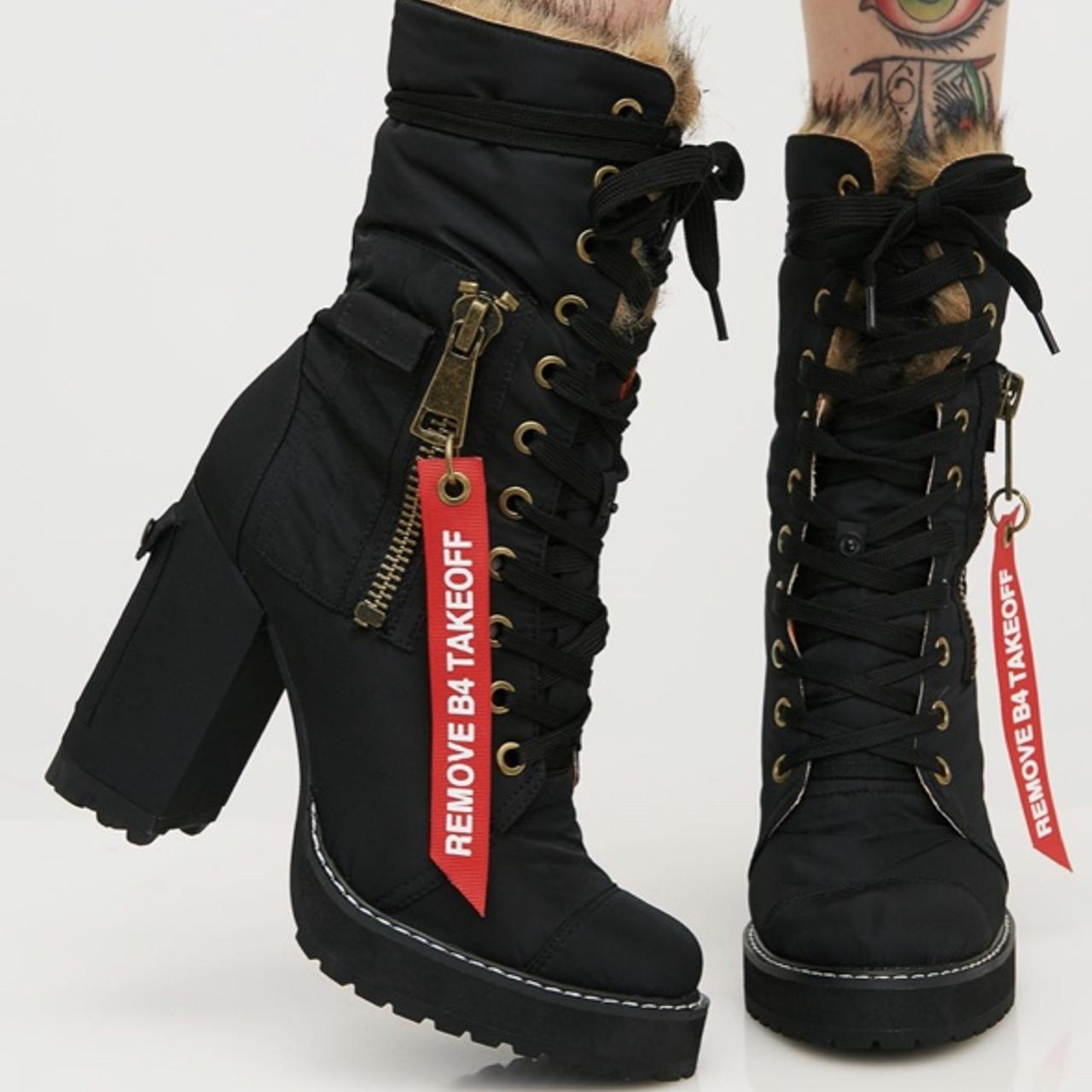 Dolls kill cheap combat flight boots