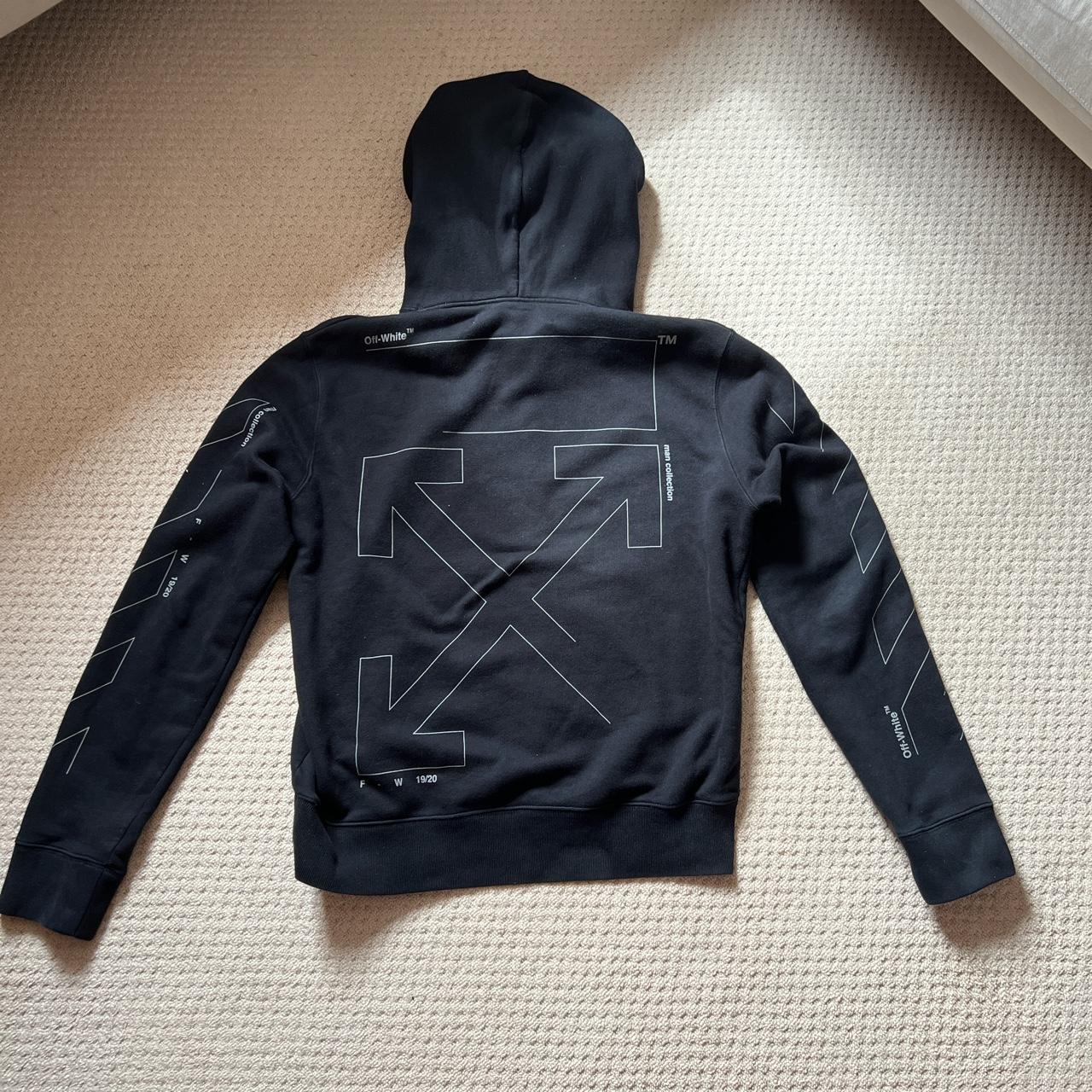 Off White Unfinished Hoodie Depop