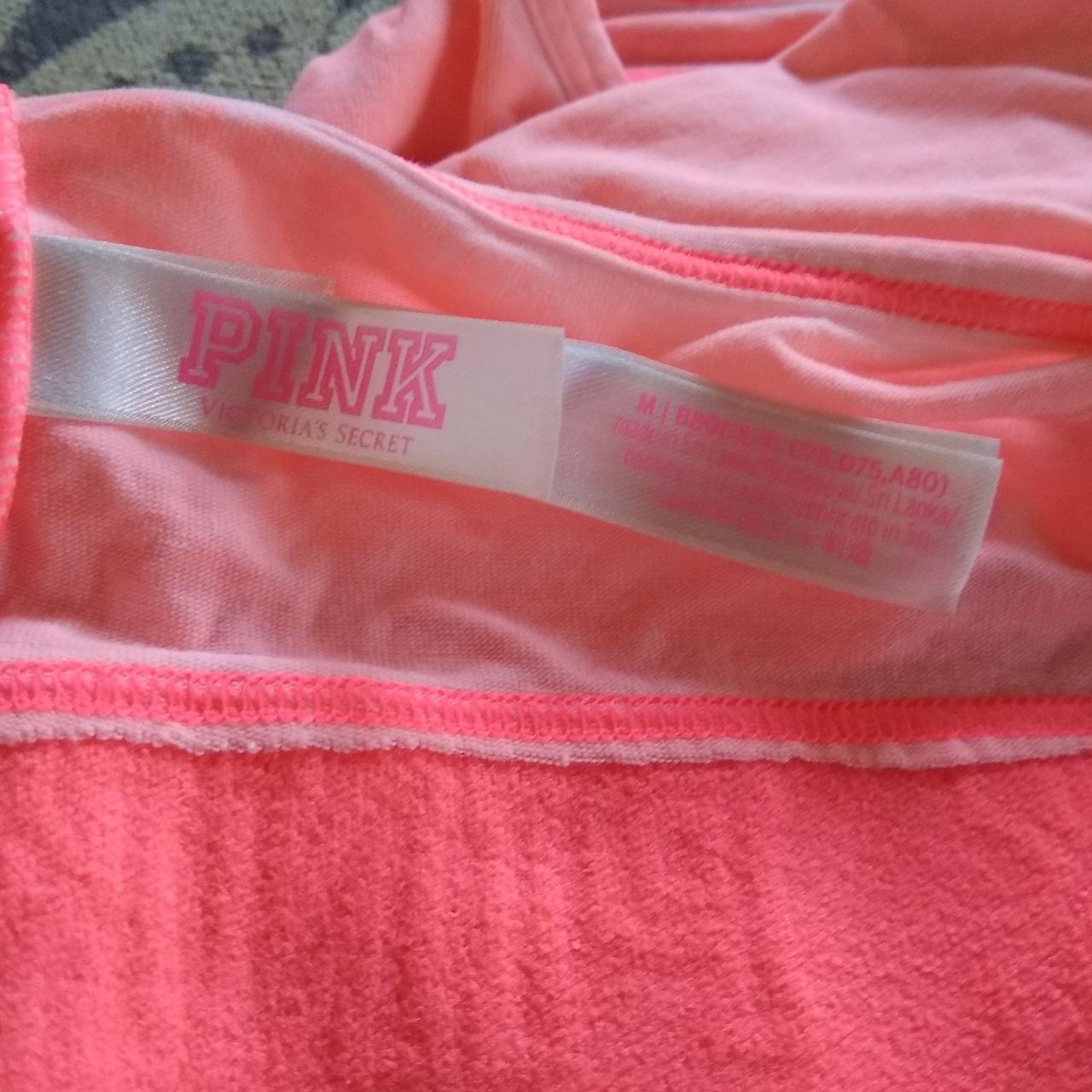 PINK Victoria Secret Sports Bra Size: - Depop