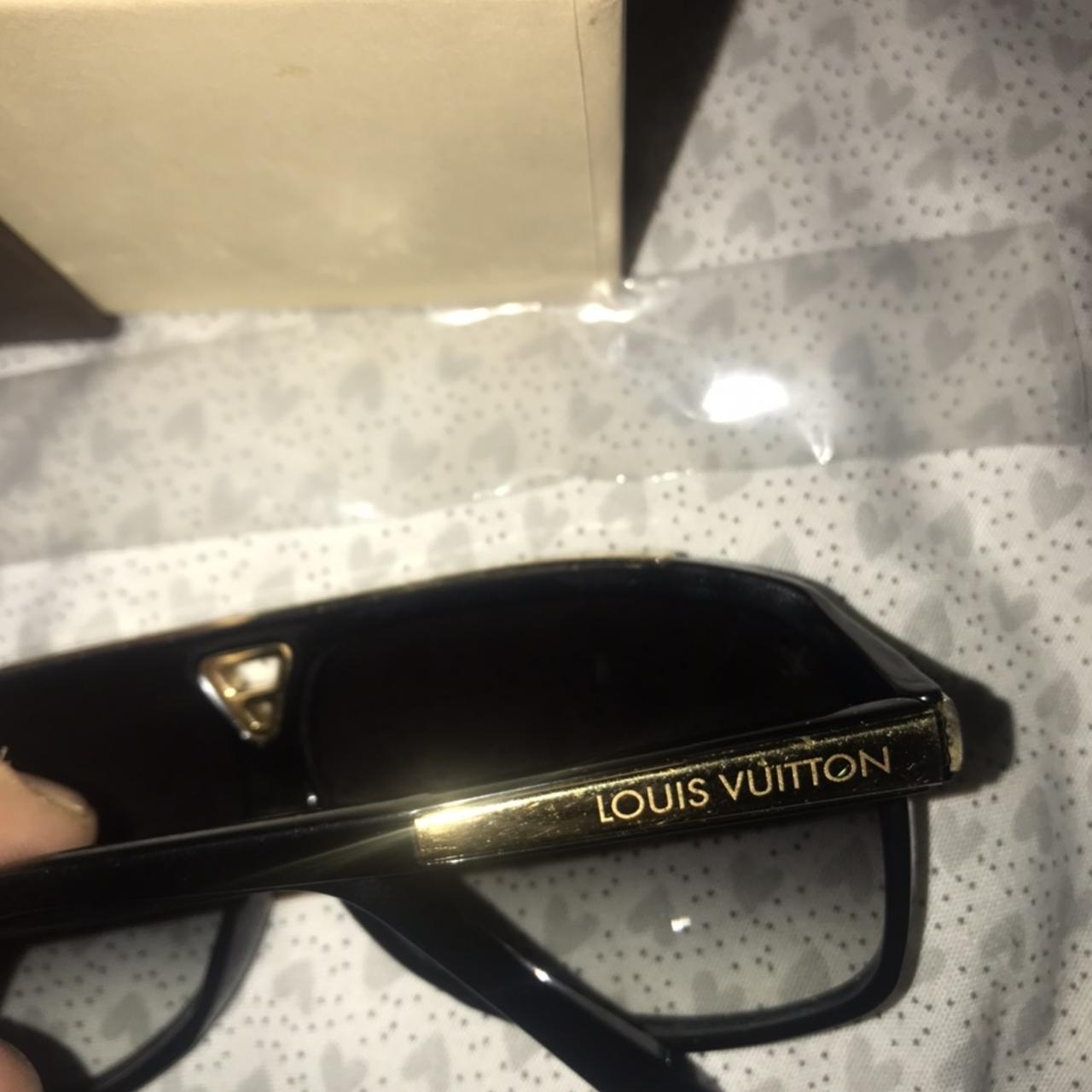 Louis Vuitton Evidence Millionaire Black Sunglasses - Depop