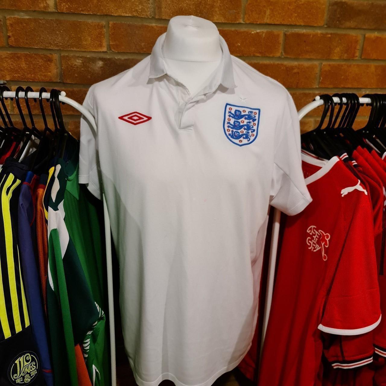 This England home shirt was worn in their successful... - Depop