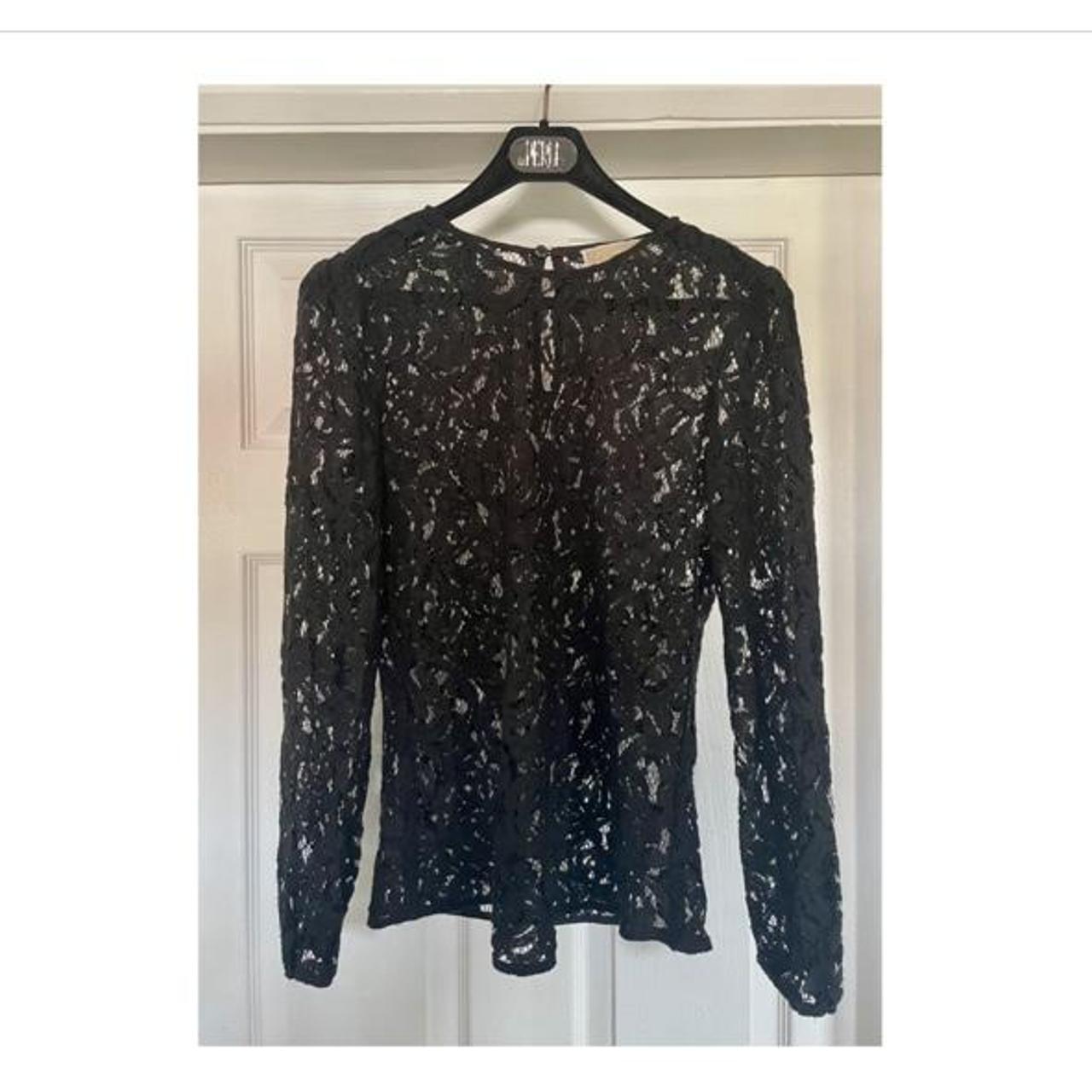 Michael Kors Women's Black Blouse | Depop