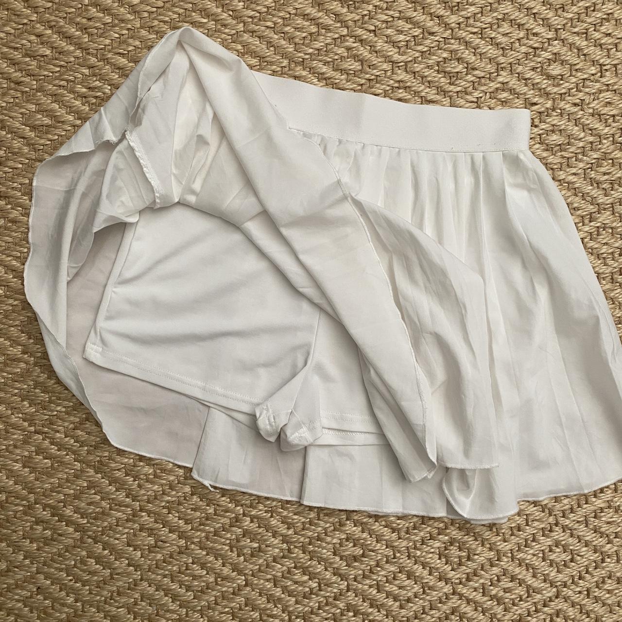 glassons white tennis skirt worn 4 condition... Depop
