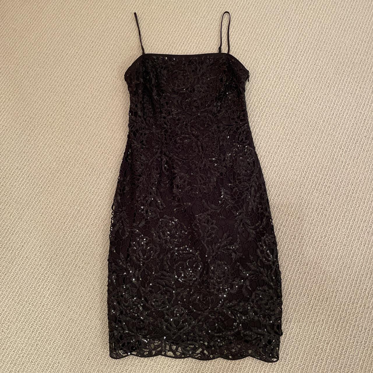 Mint Velvet black sequin dress. Can we worn with or... - Depop