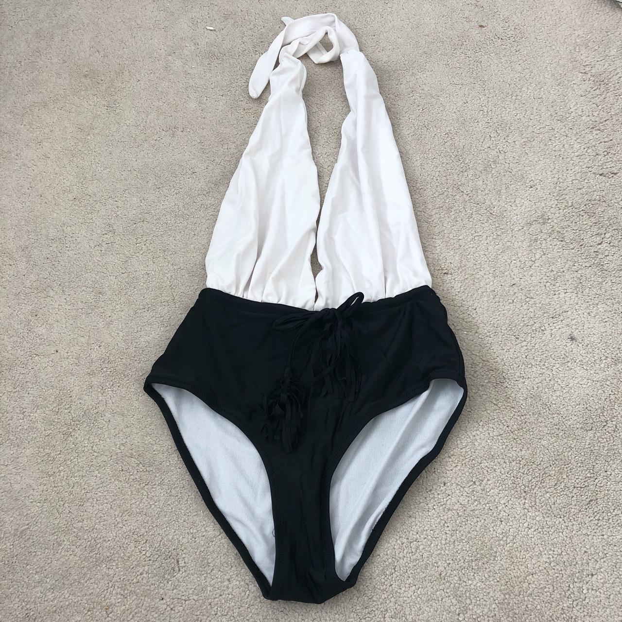 Halter neck swimsuit / backless Worn once in this... Depop