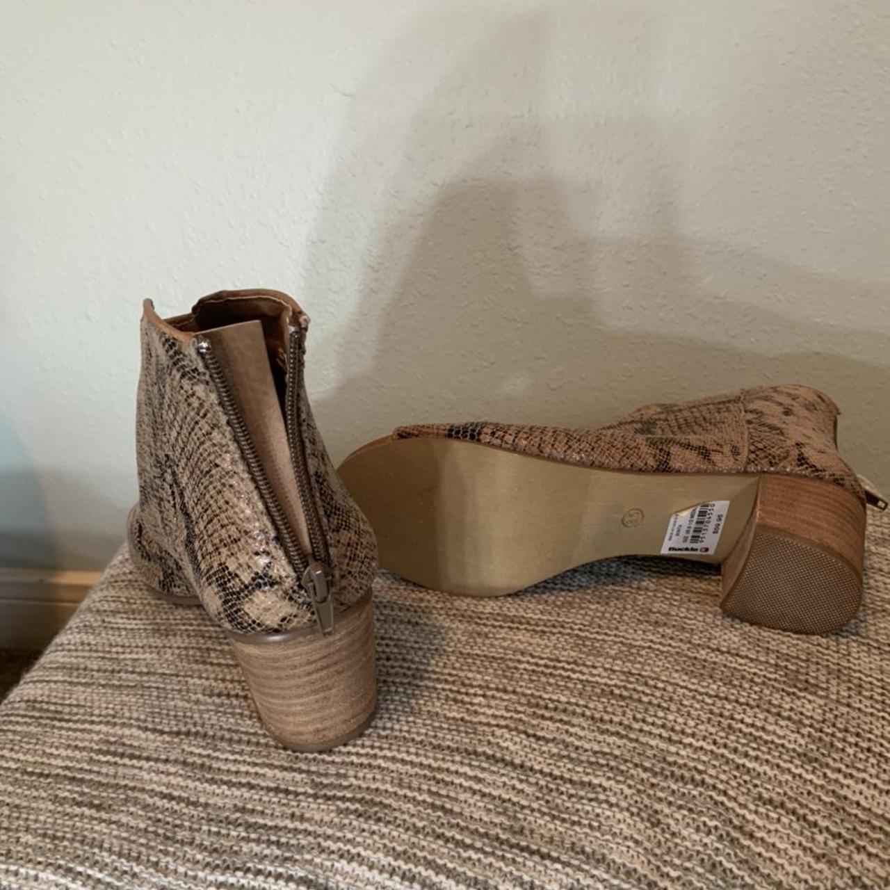 faux snakeskin heels