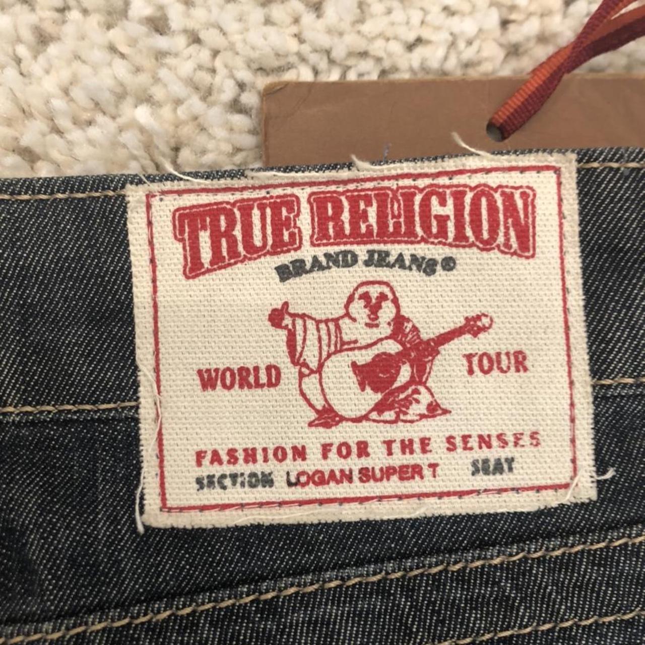 NEW true religion jean shorts/jorts with beautiful... - Depop