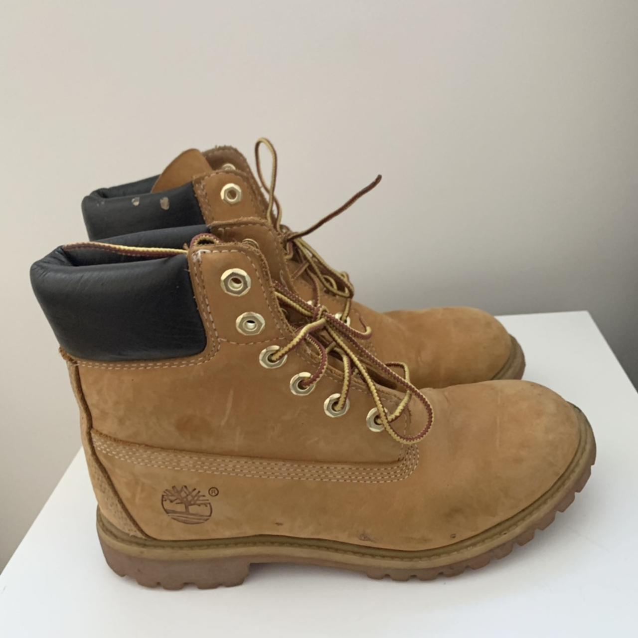 Timberland classic 6 inch premium boots in wheat... - Depop