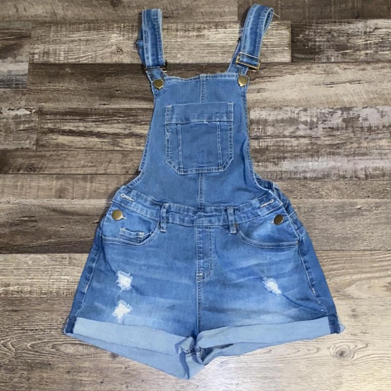 YMI Jeans Women's Blue Dungarees-overalls | Depop