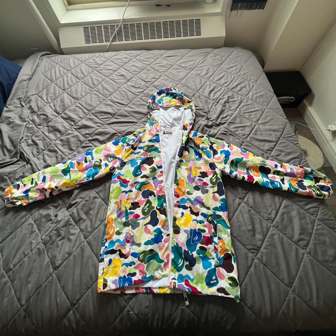 Bape Windbreaker Jacket MULTI-COLOR Vintage popular