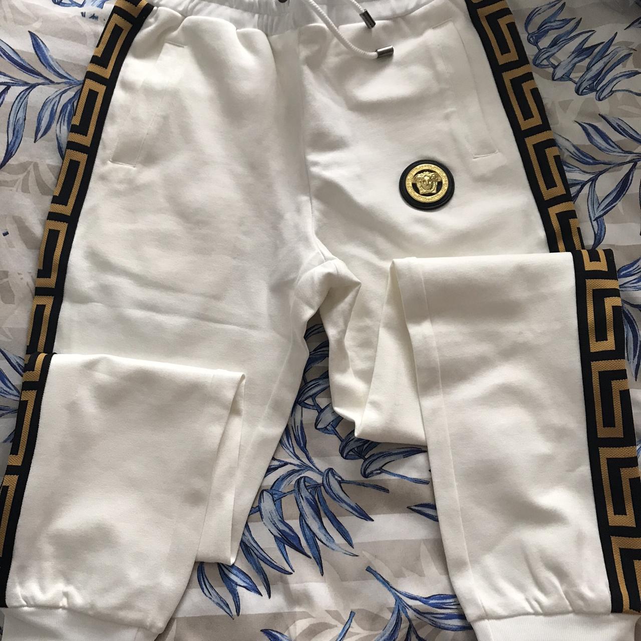 Versace Collection Men's White Dress Stretch Pants