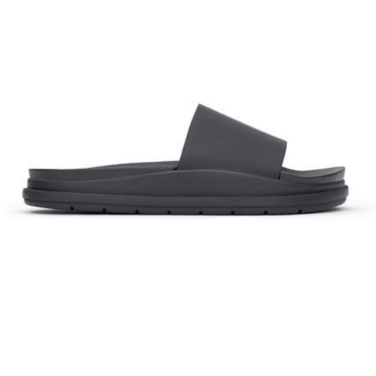 ALEXANDER WANG x H&M black slide sandals. These sold... - Depop