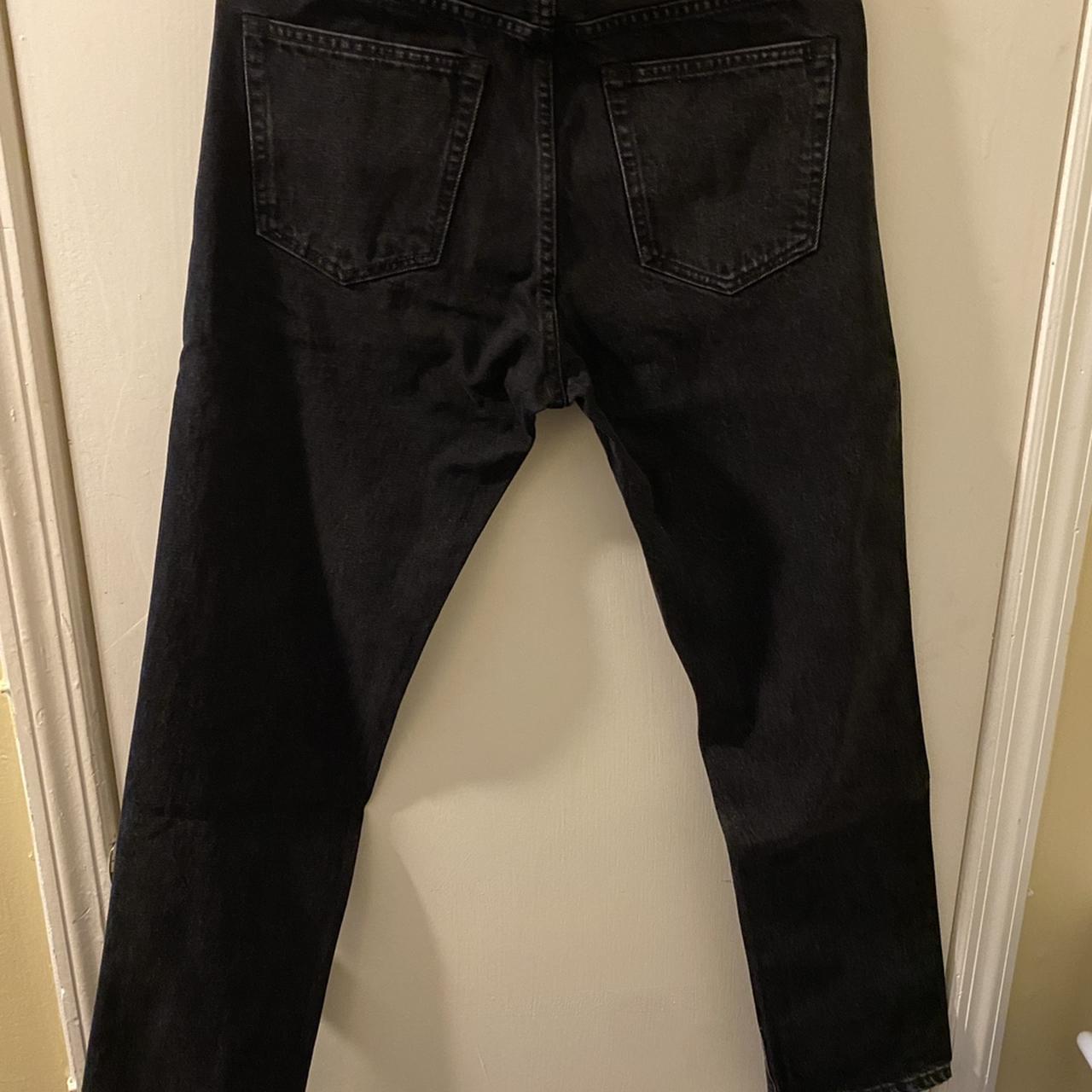 DS Supreme stone washed black slim jeans