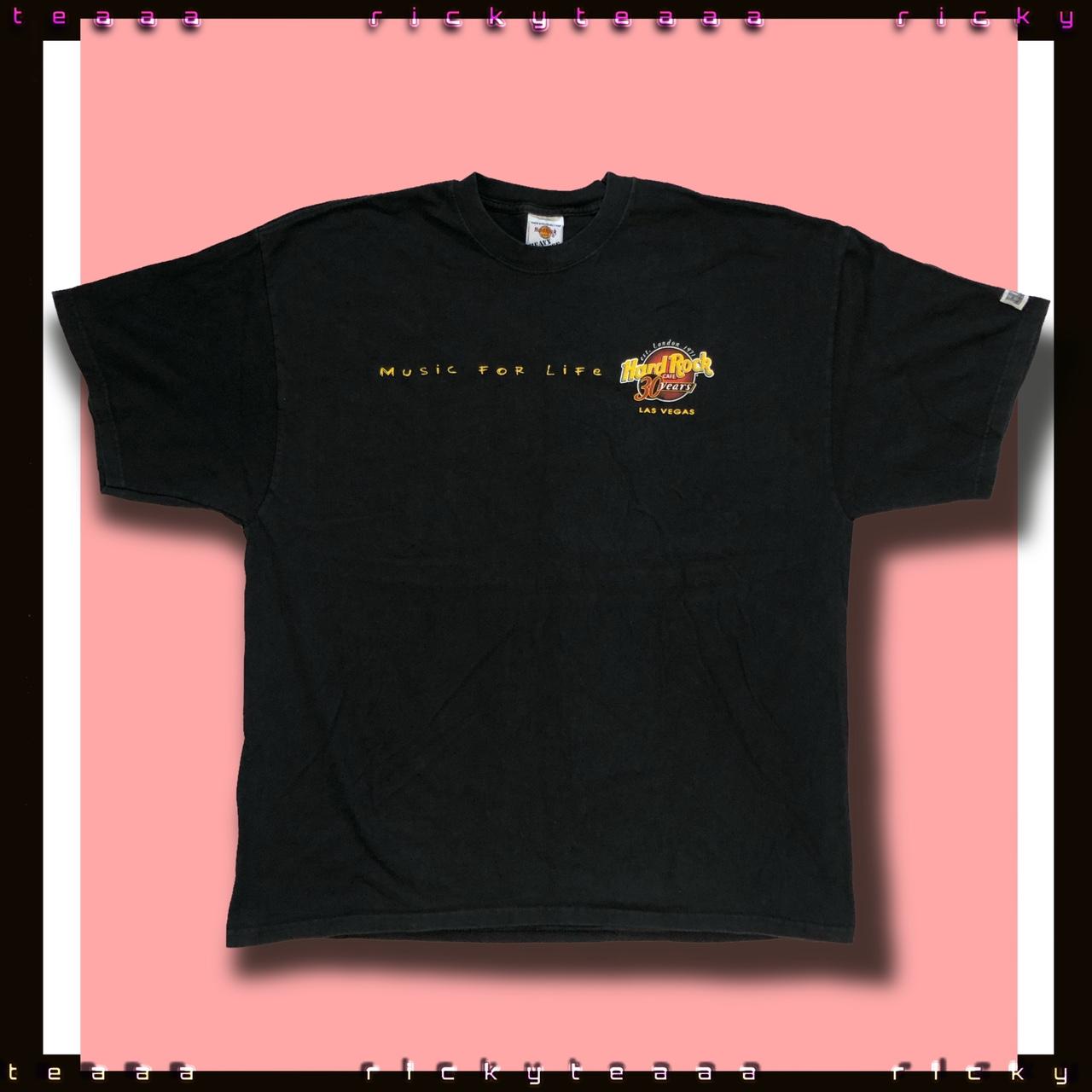 Black VINTAGE Hard Rock Cafe World Tour “Music for... - Depop