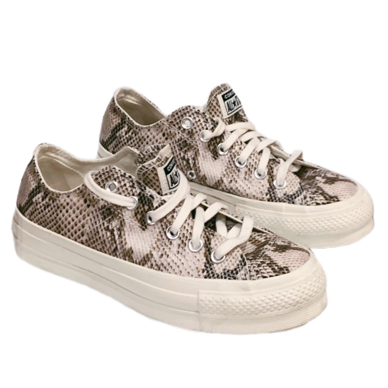 snakeskin converse platform