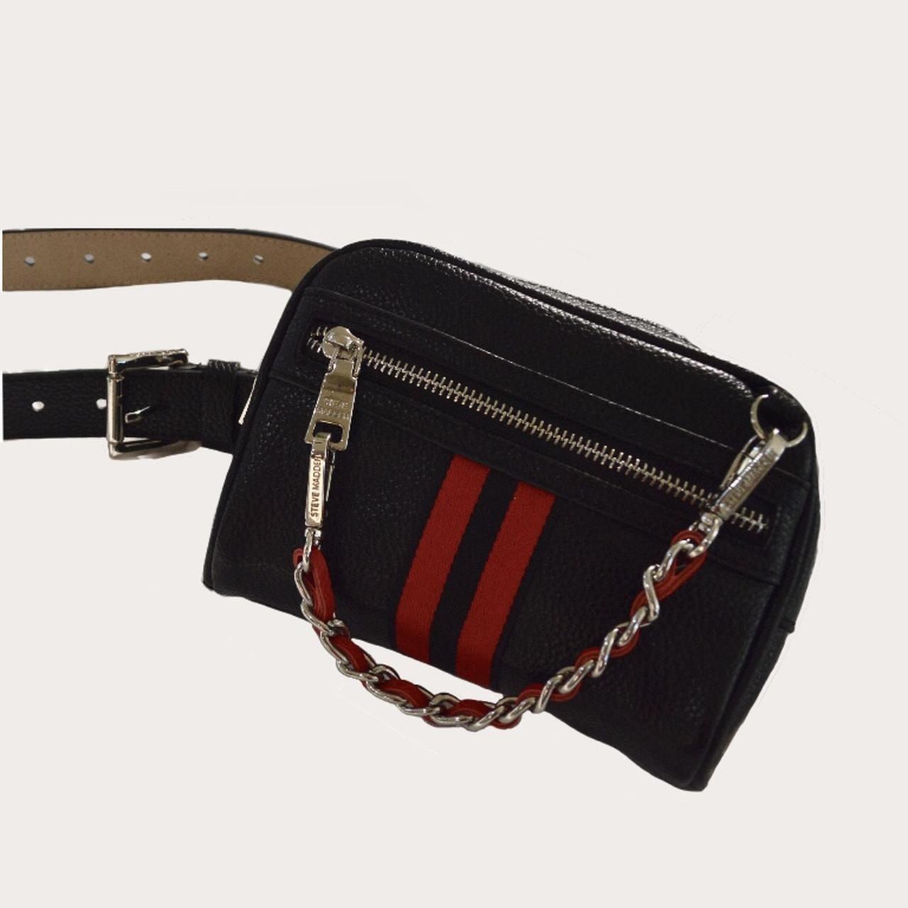 Steve Madden waist bag fanny pack with red