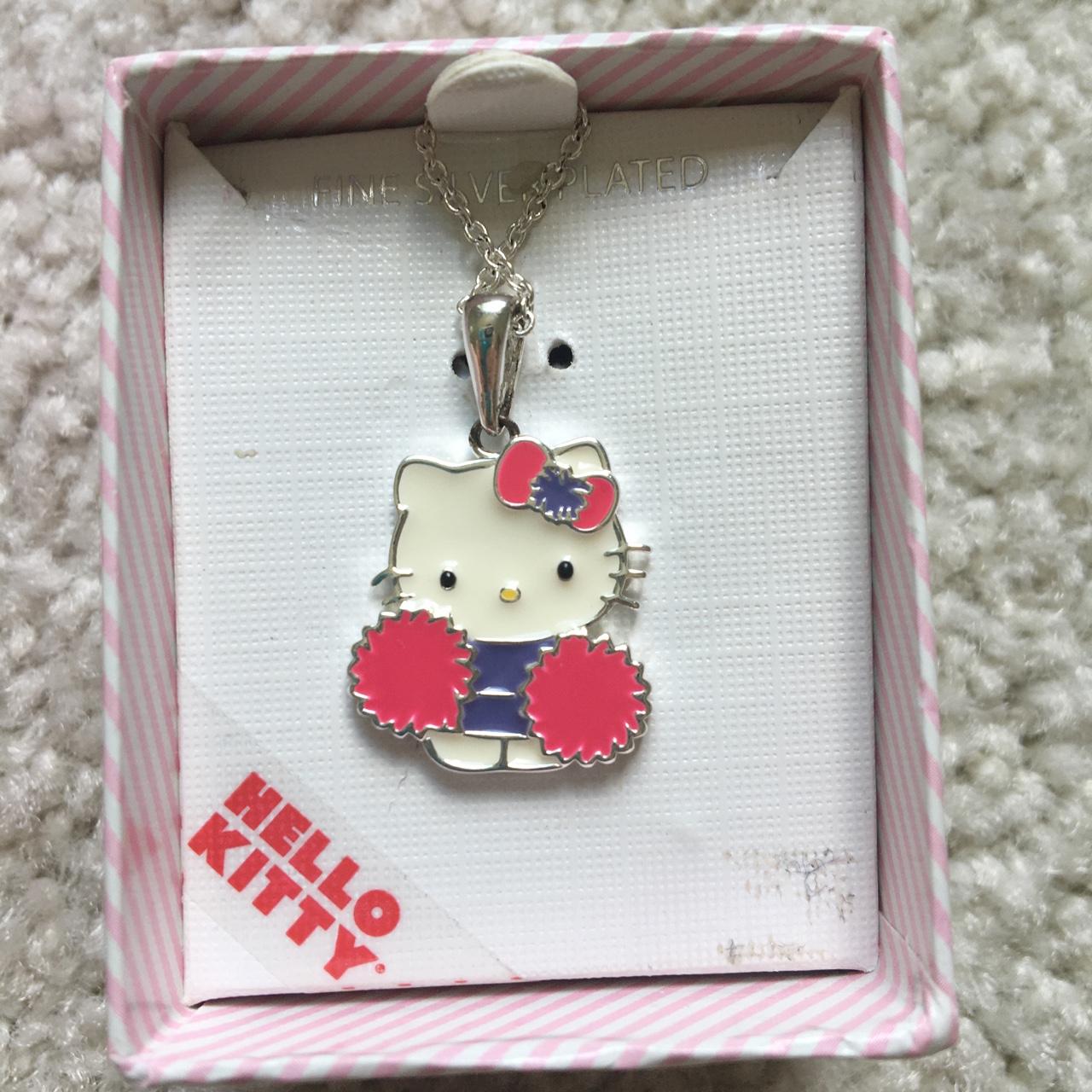 hello kitty fine jewelry pom pom pink and purple all... - Depop