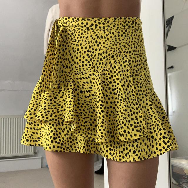 Topshop,Topshop Leopard print flippy mini skirt - WEAR