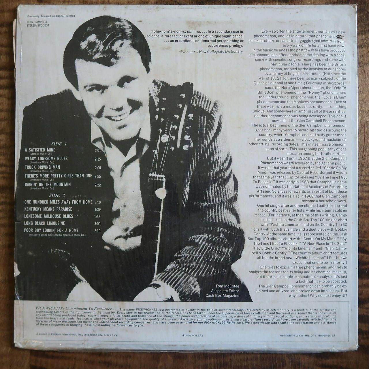 Product Image 2 - GLEN CAMPBELL A SATISFIED MIND