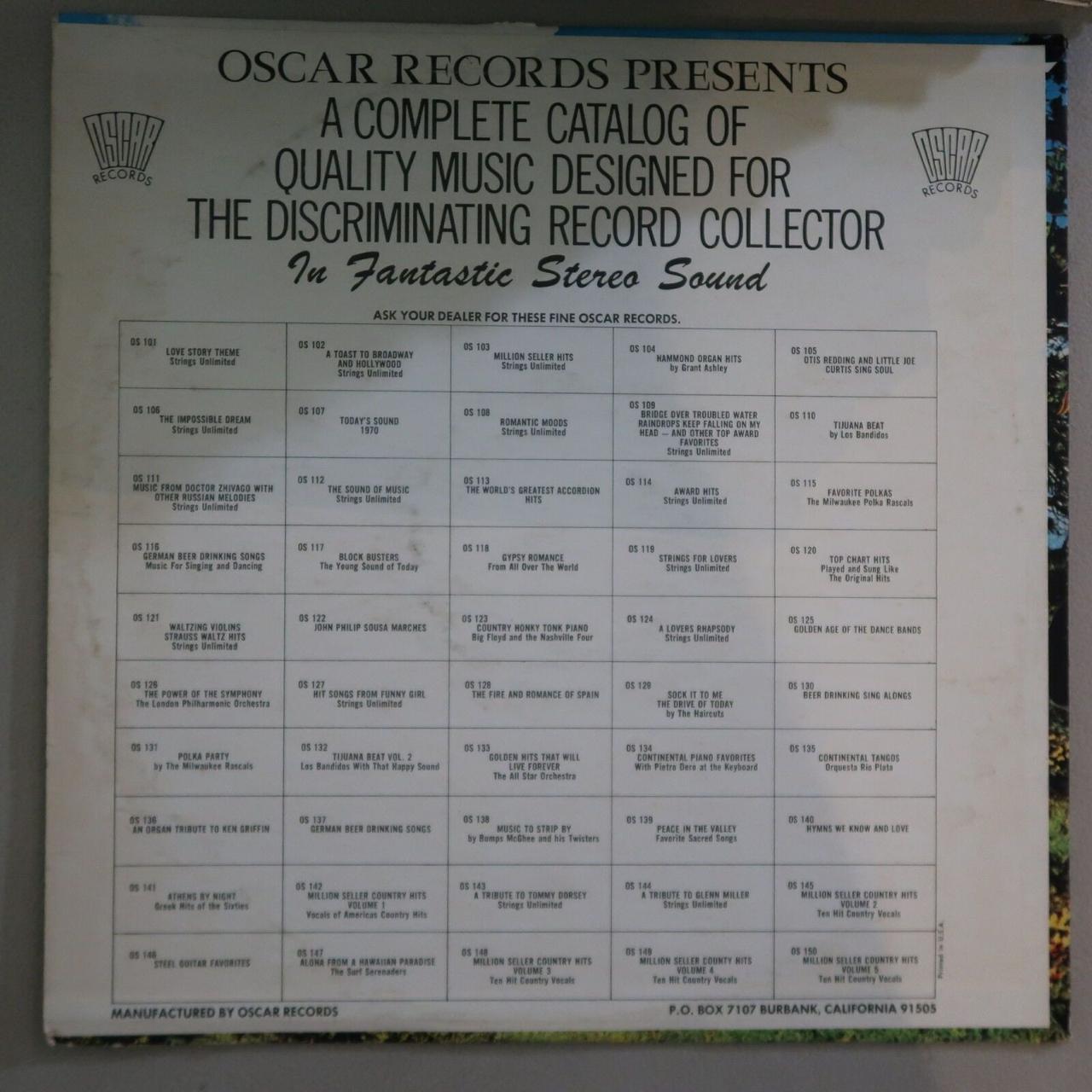 STRINGS UNLIMITED THE SOUND OF MUSIC VINYL LP OSCAR... Depop