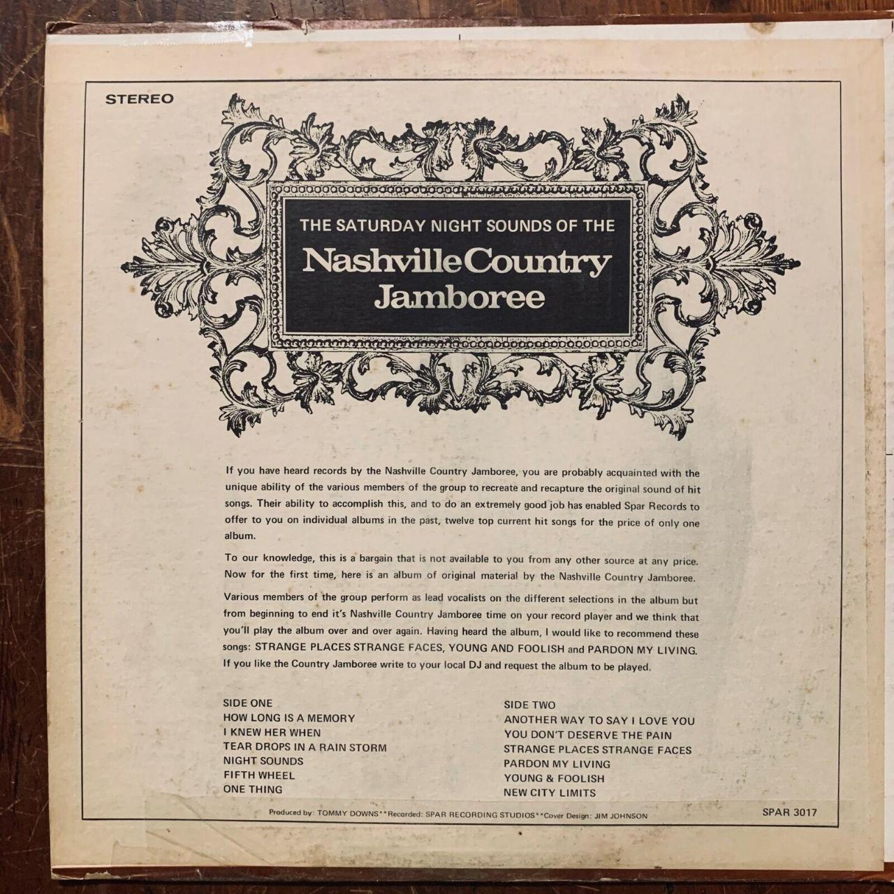 NASHVILLE COUNTRY JAMBOREE THE SATURDAY NIGHT SOUND... Depop