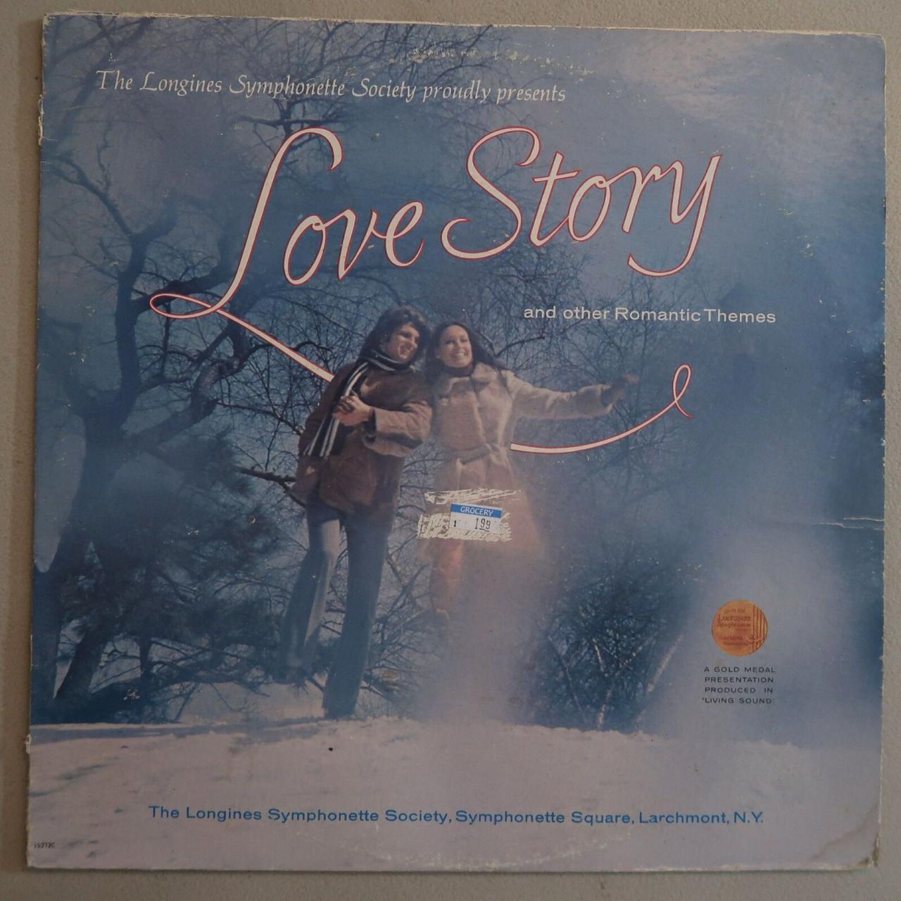 THE LONGINES SYMPHONETTE SOCIETY LOVE STORY VINYL LP