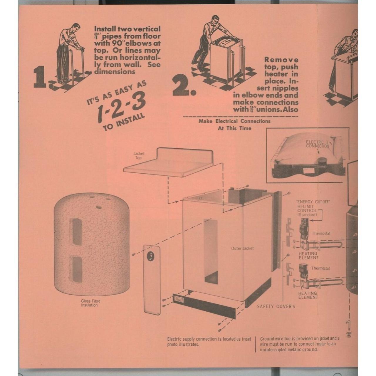 1971 Jackson Electric Water Heaters Installation &... Depop