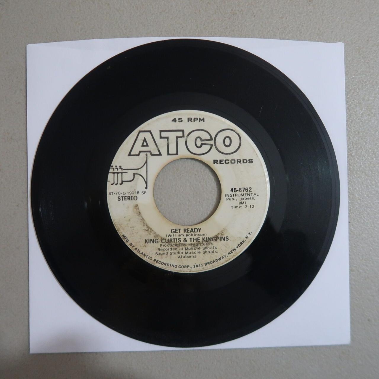 King Curtis & The Kingpins Get Ready Vinyl 45 ATCO... - Depop