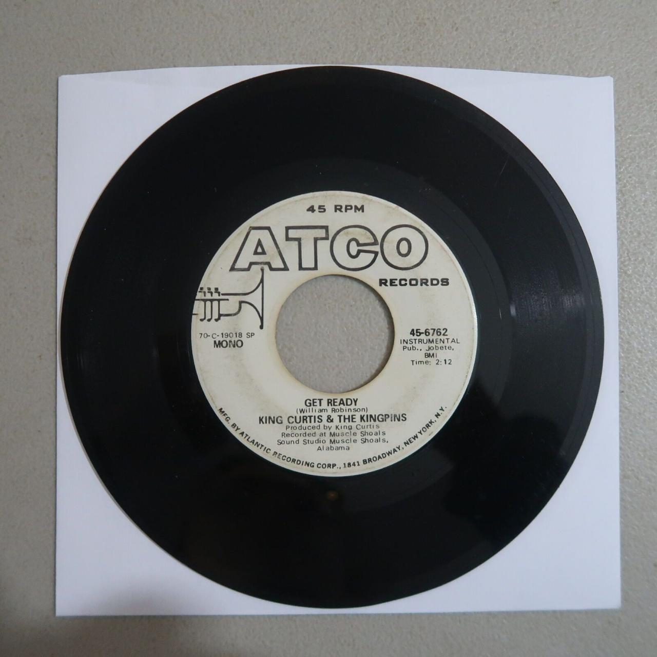 King Curtis & The Kingpins Get Ready Vinyl 45 ATCO... - Depop