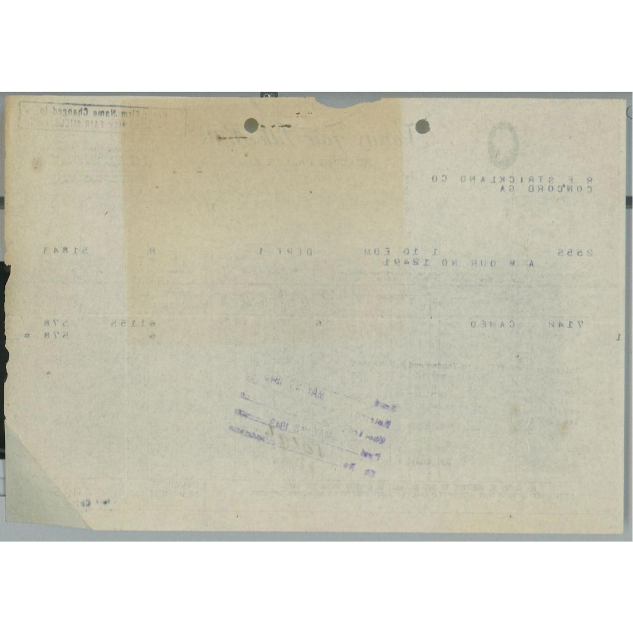 1943 Vanity Fair Silk Mills Reading PA Invoice R.F.... Depop