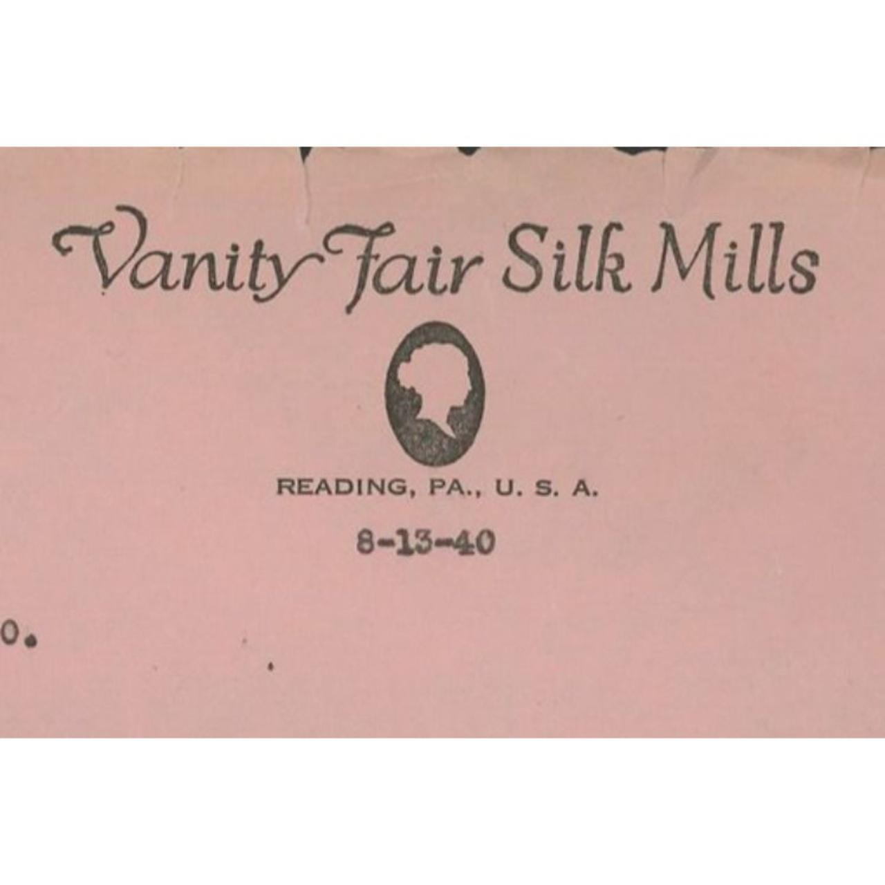 1940 Vanity Fair Silk Mills Reading PA Credit R.F.... Depop