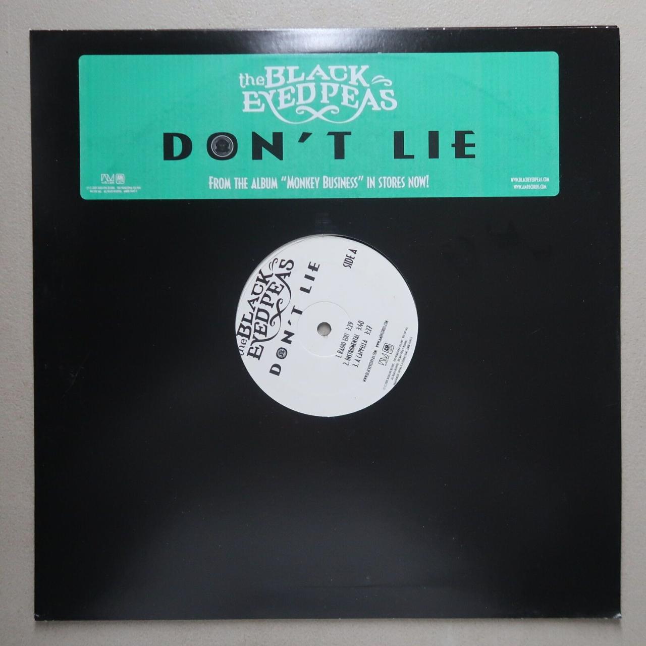 The Black Eyed Peas Don't Lie 12" Single A&M VG... Depop