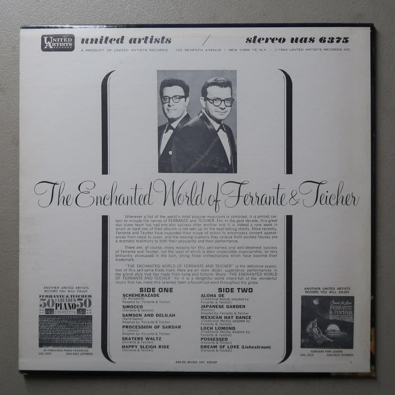 FERRANTE & TEICHER THE ENCHANTED WORLD OF VINYL LP... - Depop